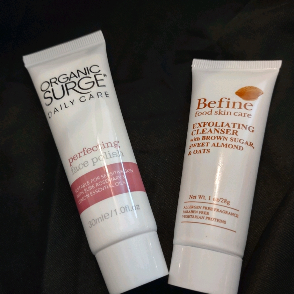 Organic Surge and Befine exfoliating minis (New!)